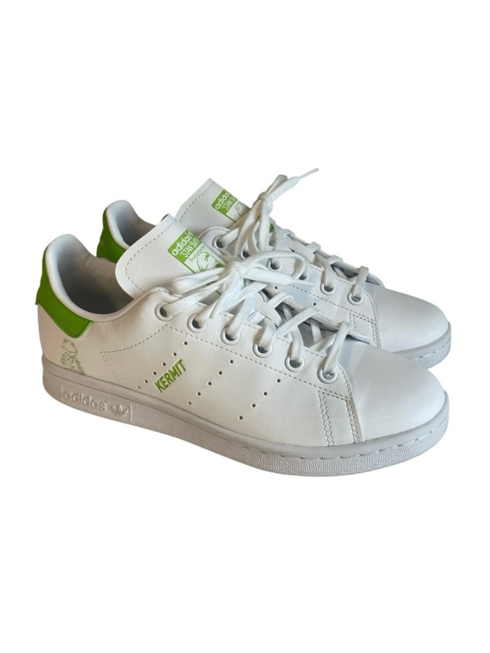 Adidas Muppets Boys Kermit the Frog Athletic Shoes Sneakers Unisex Youth Sz 4.5